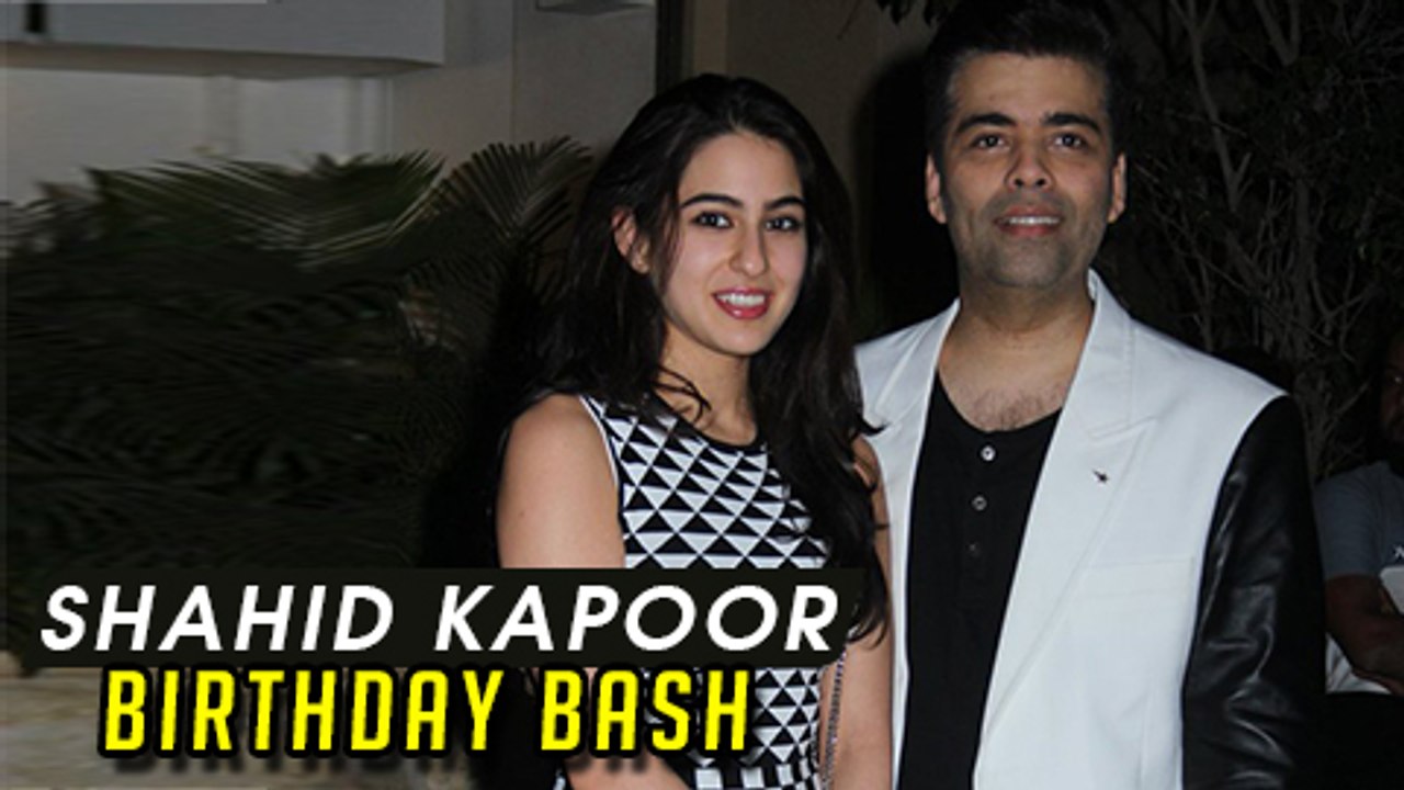 Karan Johar Begins Promoting Sara Ali Khan  Shahid Kapoor Birthday Bash