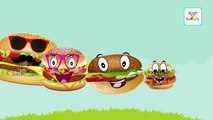 Skeleton Burger And Dinosaur Finger Family | Kids Nursery Rhymes | Dinosaur Colors Learnin