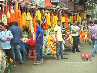 শহীদ দিবস উপলক্ষে ব্যস্ততা বেড়েছে ফুলের দোকানে