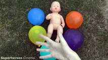 Learn Colours Finger Family Song For Baby - Wet Balloons Nursery Rhymes Kids with Real Baby videos-nuBSi