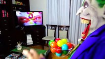 Spiderman Poo Colored Balls with Frozen Elsa vs Joker - Fun Superheroes Movie In Real Life-w2LnD