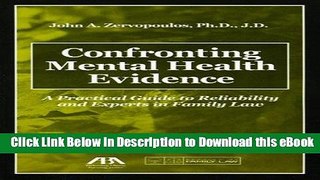 eBook Free Confronting Mental Health Evidence: A Practical Guide to Reliability and Experts in
