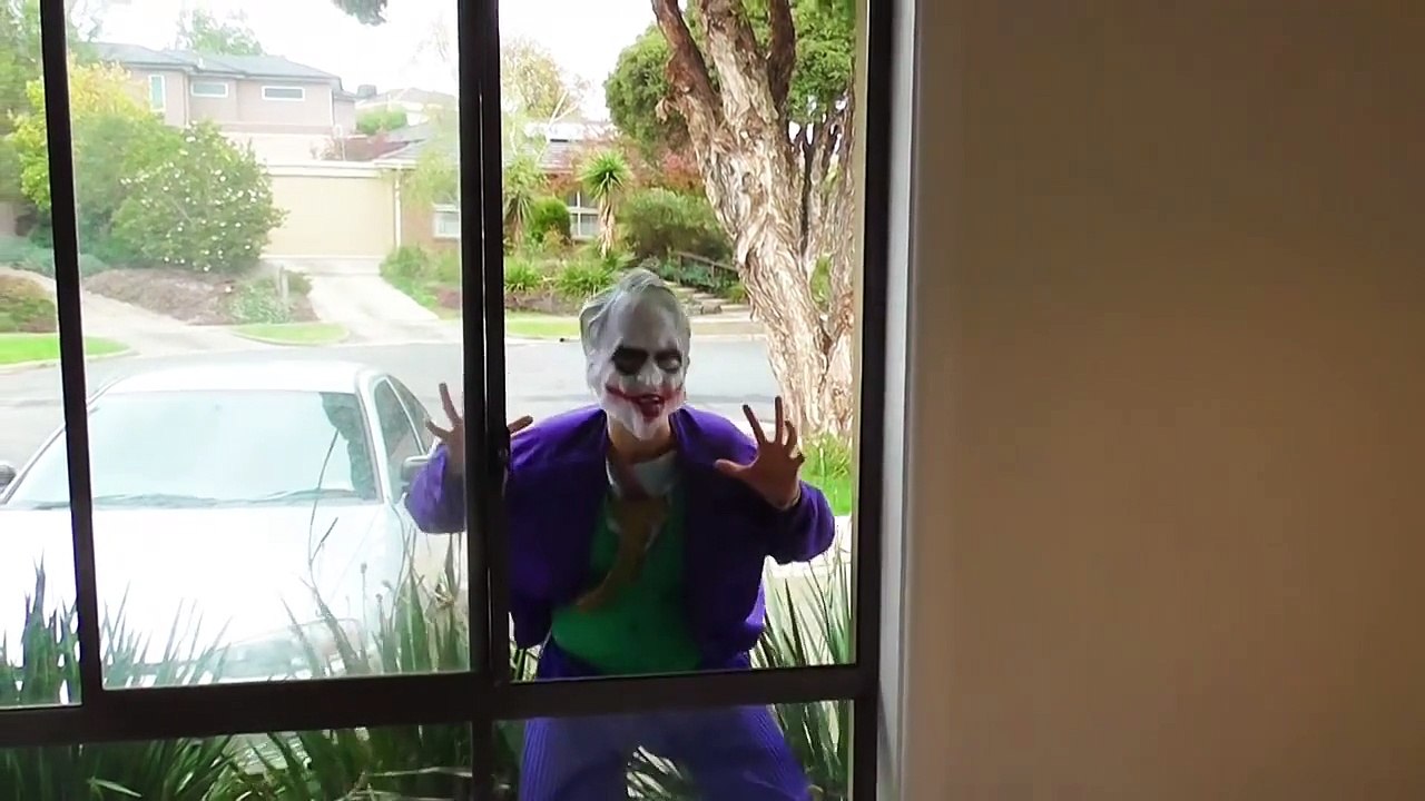 Frozen Elsa Pregnant with Joker Baby! w_ Spiderman Joker Doctor Superman Superhero Kids Movie IRL-VY