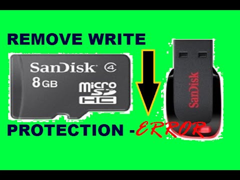 How to fix write protection error in USB, memory card, flash Drives