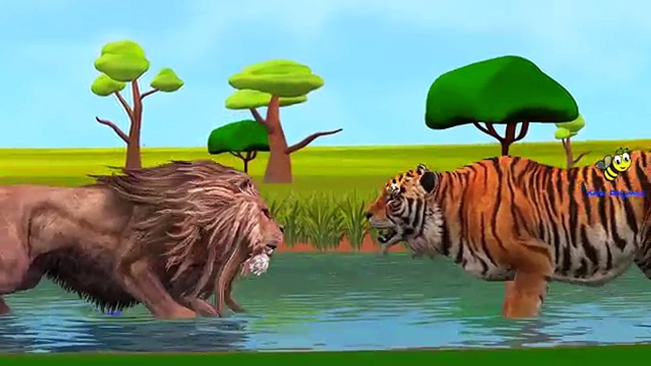 Los Dinosaurios Vs Godzilla Dibujos Animados Y León Vs Tigre Cantando Dedo De La Familia De Los Niños De La Guardería Rh