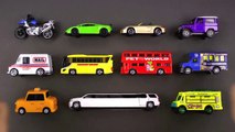 Learning Street Vehicles for Kids #2 - Hot Wheels, Matchbox, Tomica Cars and Trucks トミカ, Tayo 타요-R2