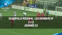 J22 US Quevilly-Rouen - Les Herbiers VF (1-1), le résumé