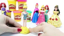 Disney Princess MagiClip Collection Princesses Play Doh Dresses Magic-Clip Dolls Videos Princesas