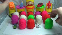 Play Doh Kinder Surprise Eggs Toys Learn Colors Play Doh Spiderman Cars Hot Wheels Robocar