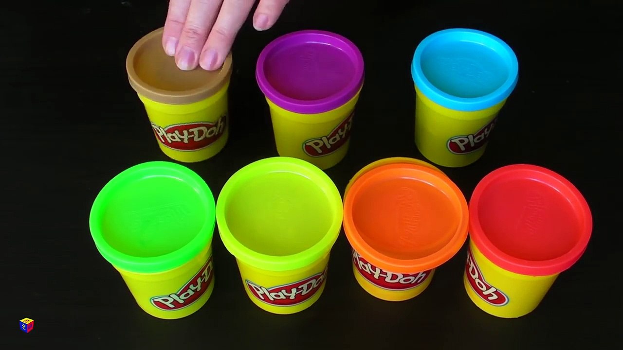 Play-Doh creations - How to make a rainbow icecream. Educational videos for children-gof