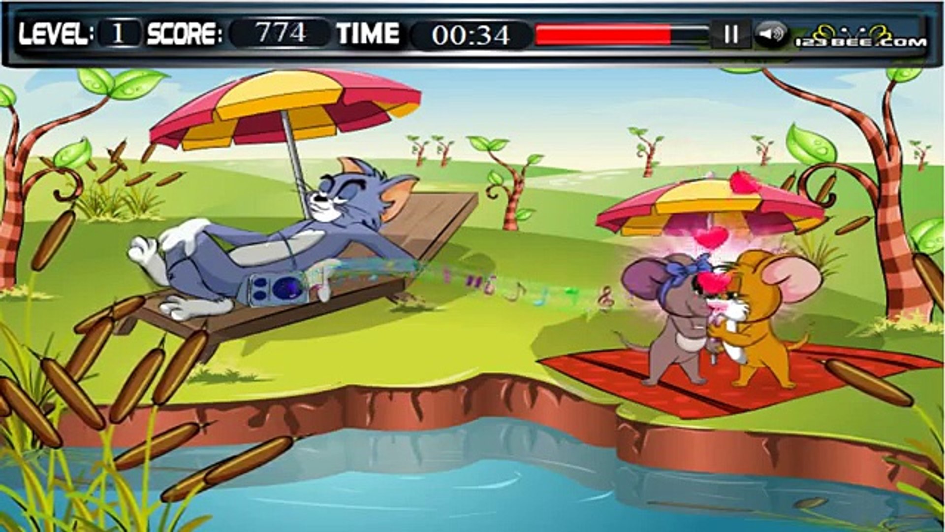 Games Tom And Jerry Kissing Game - Games video online