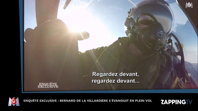 Enquête Exclusive : Bernard de la Villardière perd connaissance à bord d‘un avion de chasse (Vidéo)