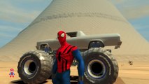 Spiderman Camión de Bomberos de Ruedas en el Autobús Rimas Un SuperheroSchool
