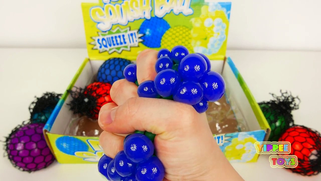 Learn Colors with Squishy Mesh Balls Learning Video for Toddlers