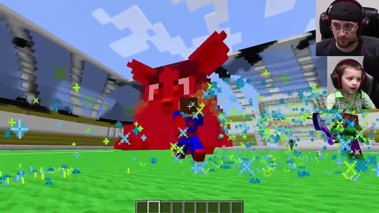 FGTEEV FAMILY SLIME SOCCER MATCH! Super Fun Minecraft Game w/ Furby Crowd (6 Players)