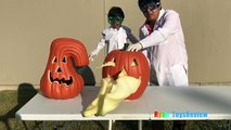OOZING PUMPKIN Halloween Fun and Easy Science Experiments For Kids to do at Home Elephant Toothpa
