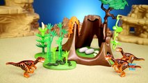 Playmobil Dinosaurs Deinonychus and Velociraptors Toys For Kids Building Set Build Review-w23