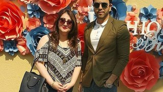 Junaid Khan with Wife at Hum Fashion Brunch
