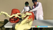 OOZING PUMPKIN Halloween Fun and Easy Science Experiments For Kids to do at Home Elephant Toot