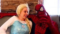 EVIL SANTA KIDNAPS Frozen Elsa & Spiderman! w_ Maleficent Car Pink Spidergirl Anna! Superhero Fun-fMipG