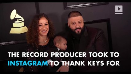 Alicia Keys gifts DJ Khaled's 3-month-old son personalized piano