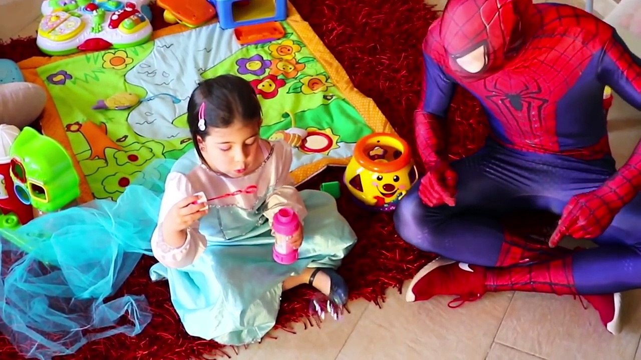 Frozen Elsa & Vampire MONSTER Wedding! w/ Zombie Elsa Spiderman Joker Doctor TOYS! Superhe