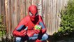 Spidergirl Pranks Spiderman! Bubble Gum Poo Toilet Prank! Bad Baby Joker Spiderbaby Superhero Fun!-LB2lfyA