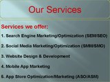 Seo SMO Web design and development Services company In India