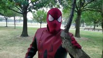 HULK Transforms Into RED HULK w_ SPIDERMAN - Spider-man Last Stand IRL - Superheroes - Marvel-Ie5t