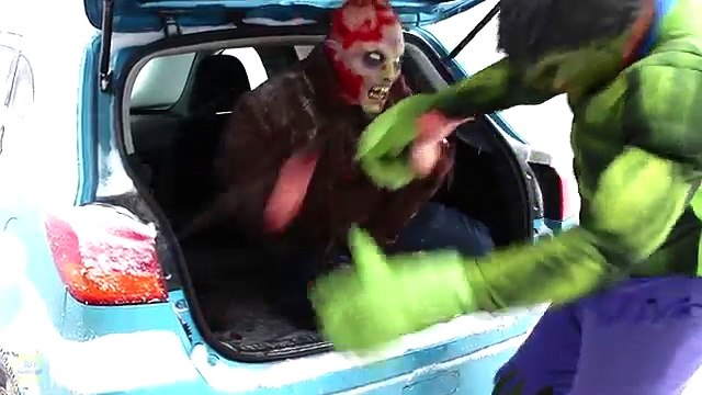 Spiderman vs Hulk vs Iron Man vs Zombie Spiderman! Fun Superhero Battle Movie in REAL LIFE