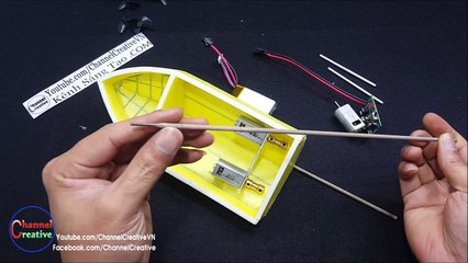 How To Make mini RC Boat Twin 180 Motor-0UZsnhFo6ao