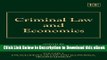 eBook Free Criminal Law and Economics (Encyclopedia of Law and Economics Series) Free Online