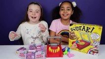 Kids vs Food Mouse Trap Toy Challenge Game - Gross Sour Cheese - Num Noms Surprise Toys-NRPlG