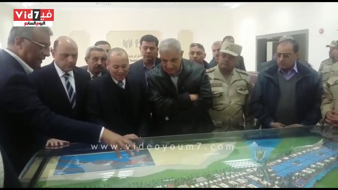 بالفيديو..محلب يصل دمياط لتفقد مشروع مدينة دميا...