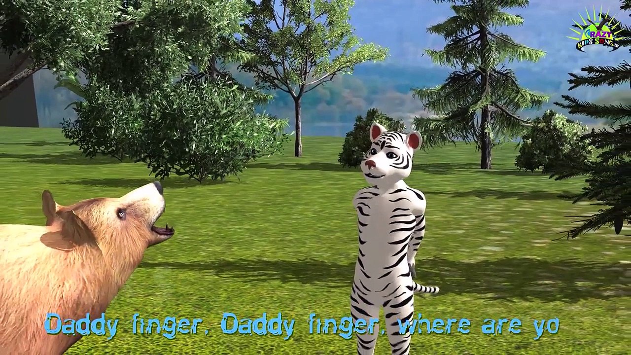 dinosaur Finger Family Nursery Children 3d English Rhymes | Animated Animals Collection