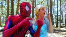Jack Frost y Congelado Elsa vs Maléfica y Zombie Divertida Película de Superhéroes w/ Spiderman, Jo