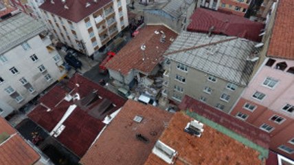 Patlamanın Yaşandığı Pastane Havadan Görüntülendi