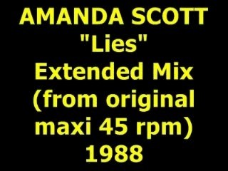 AMANDA SCOTT  "Lies"  Maxi 45 rpm