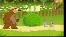 Маша и медведь игры для детей онлайн ➤Игра-мультик★уровень Маша супергерой★HD