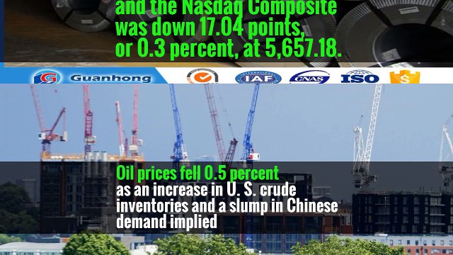 ET (1443 GMT), the Dow Jones Industrial Average was down 40.95 points, or 0.2 percent, at 20,049.34, the S&P 500 was down 5.31 points, or 0.23 percent, at 2,287.77