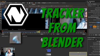 Natron 2.1 : "Tracker" de Blender. Déplacement / Déformation dynamique suivant des points