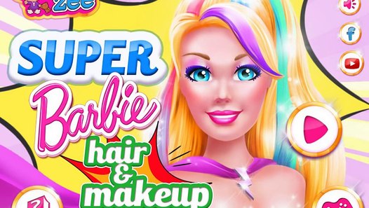 barbie hair makeup