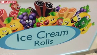 ICE CREAM ROLLS _ Banana & Mango _ Fried Thailand Ice Cream rolled in Dubai (UAE) - Delicious !!-uaxxHll