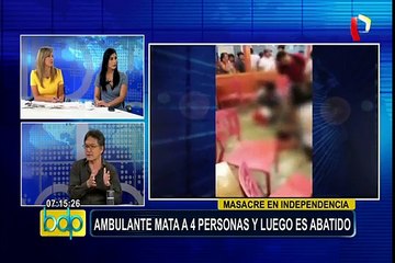 Masacre en Independencia: Jorge Yamamoto analiza el perfil del asesino