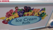 ICE CREAM ROLLS _ Banana & Mango _ Fried Thailand Ice Cream rolled in Dubai (UAE) - Delicious !!-ua