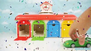 PJ Masks Toy Race Surprise with Tayo The Little Bus Garage and Chocolate Surprise Eggs-6phs_Vr3