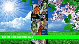 READ book Graduate Programs in Physical Sciences 2003 Peterson s Pre Order
