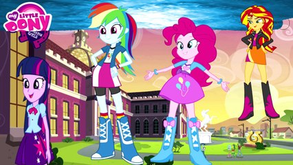 My Little Pony Equestria Girls Mane 6 Transform Into Miraculous CAT NOIR Coloring Book for