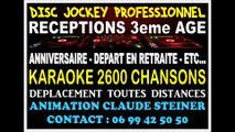 DISC JOCKEY SPÉCIALISTE PUBLIC 3eAGE PARIS - ANIMATION SOIRÉES DÉPART EN RETRAITE -  ÉTABLISSEMENTS POUR PERSONNES AGEES