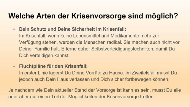 krisenvorgsorge treffen 2017 - So bereitest Du Dich auf Krisen vor.